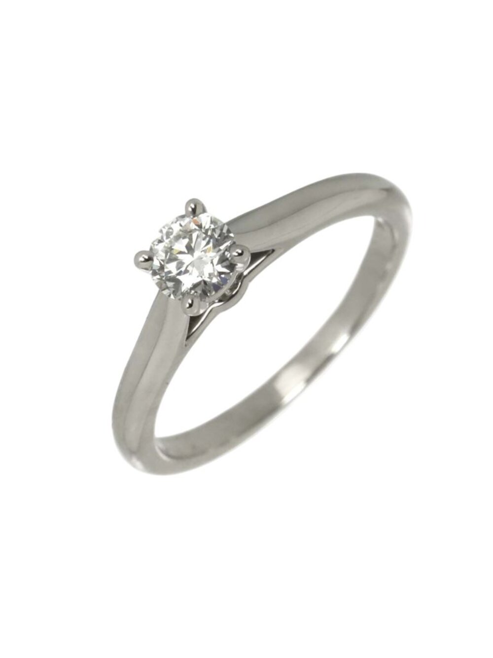 Cartier Solitaire Diamond 48 Ring Platinum